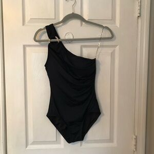 NWT MICHAEL Michael Kors Black One Piece Swimsuit